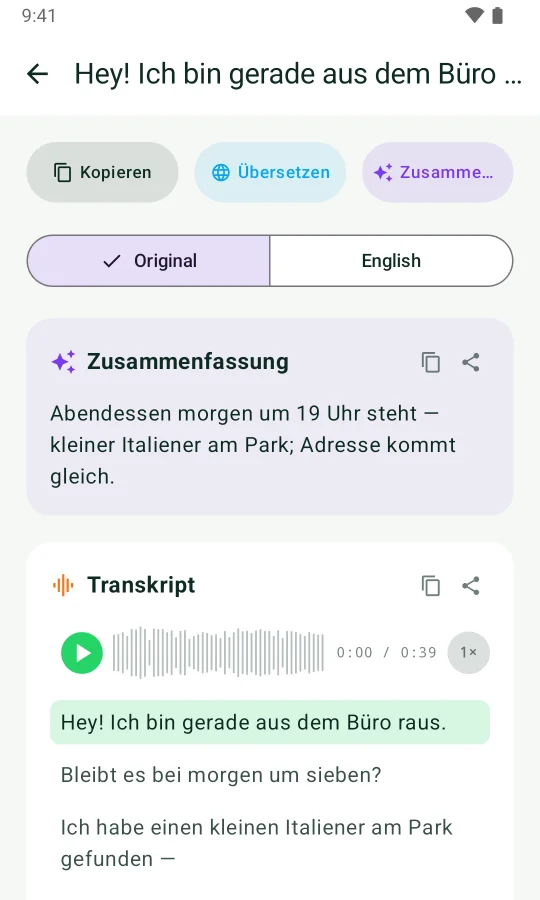 Screenshot 3 der Kaption-App für Android