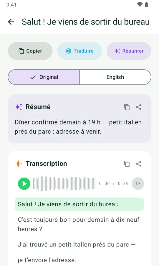 Capture d’écran 3 de l’application Kaption pour Android