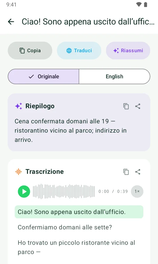 Screenshot 3 dell’app Kaption per Android