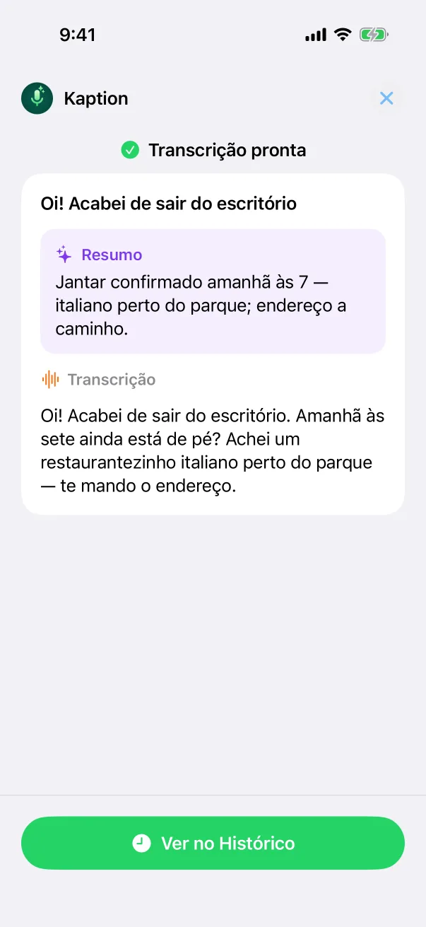 Captura 2 do aplicativo Kaption para iOS