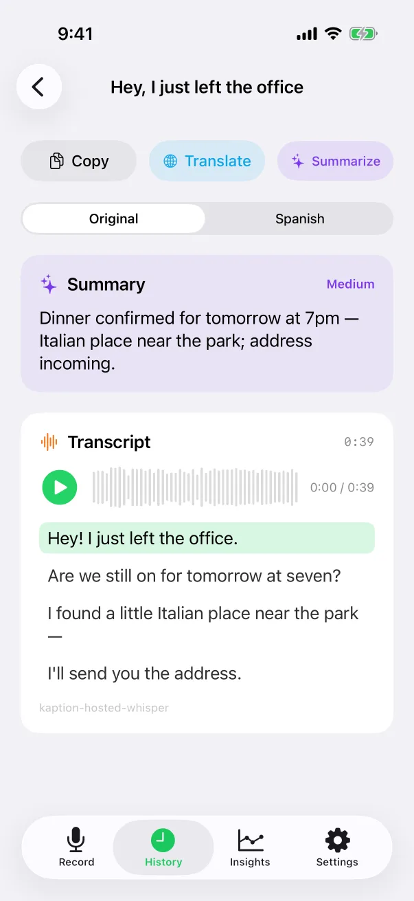 Every word, ready to use
